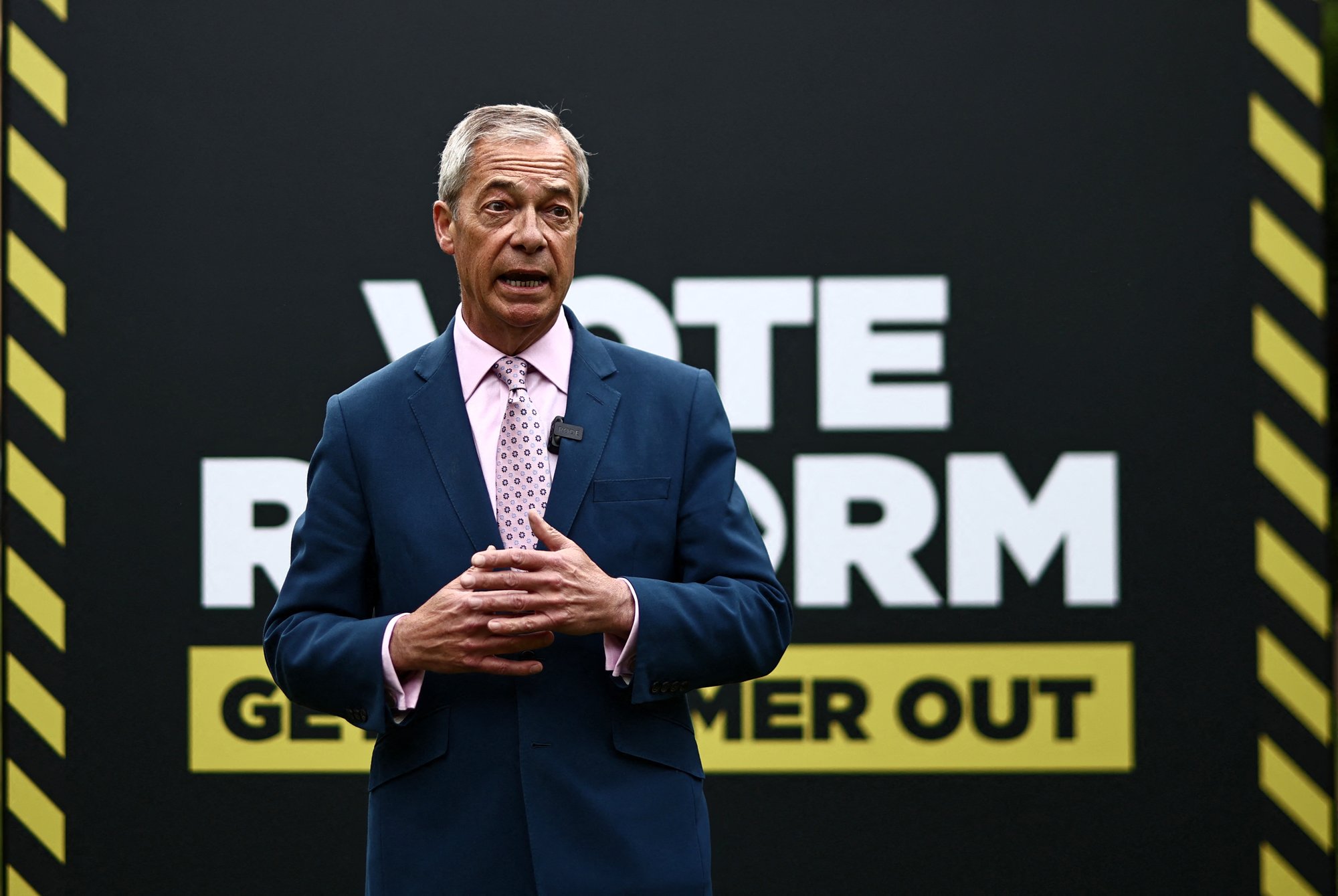 'We need an election!' Nigel Farage demands snap poll as Keir Starmer confirms resignation