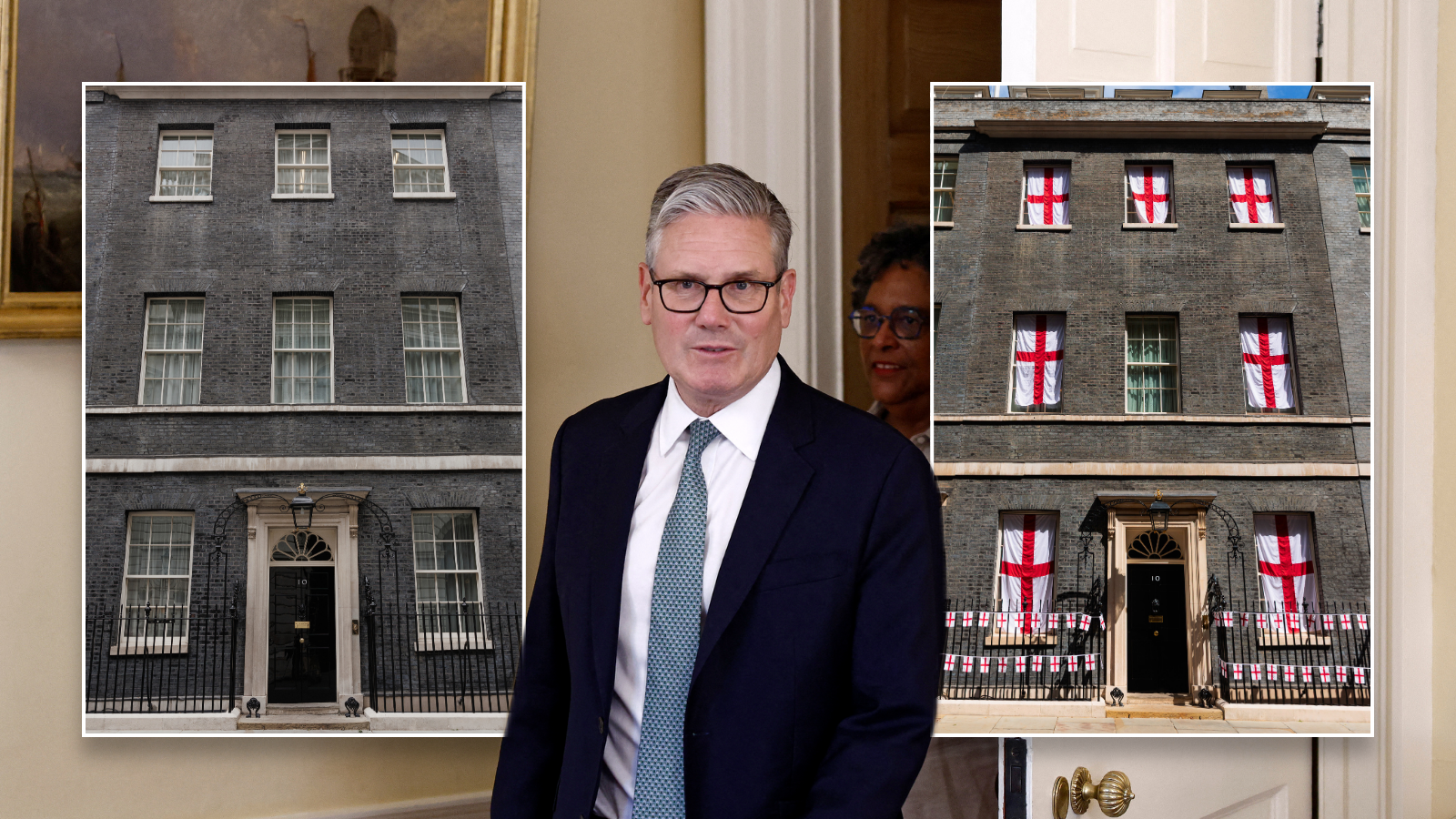 Keir Starmer branded 'plastic patriot' after breaking with 16-year St George's Cross tradition