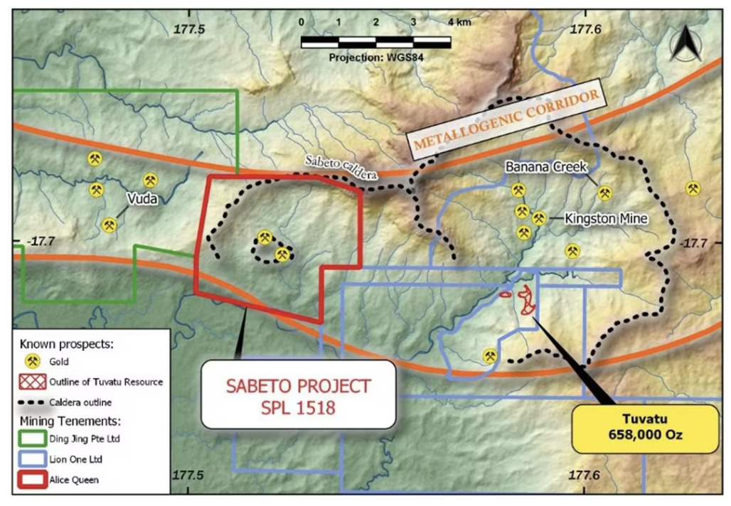 Map of Alice Queen Sabeto project