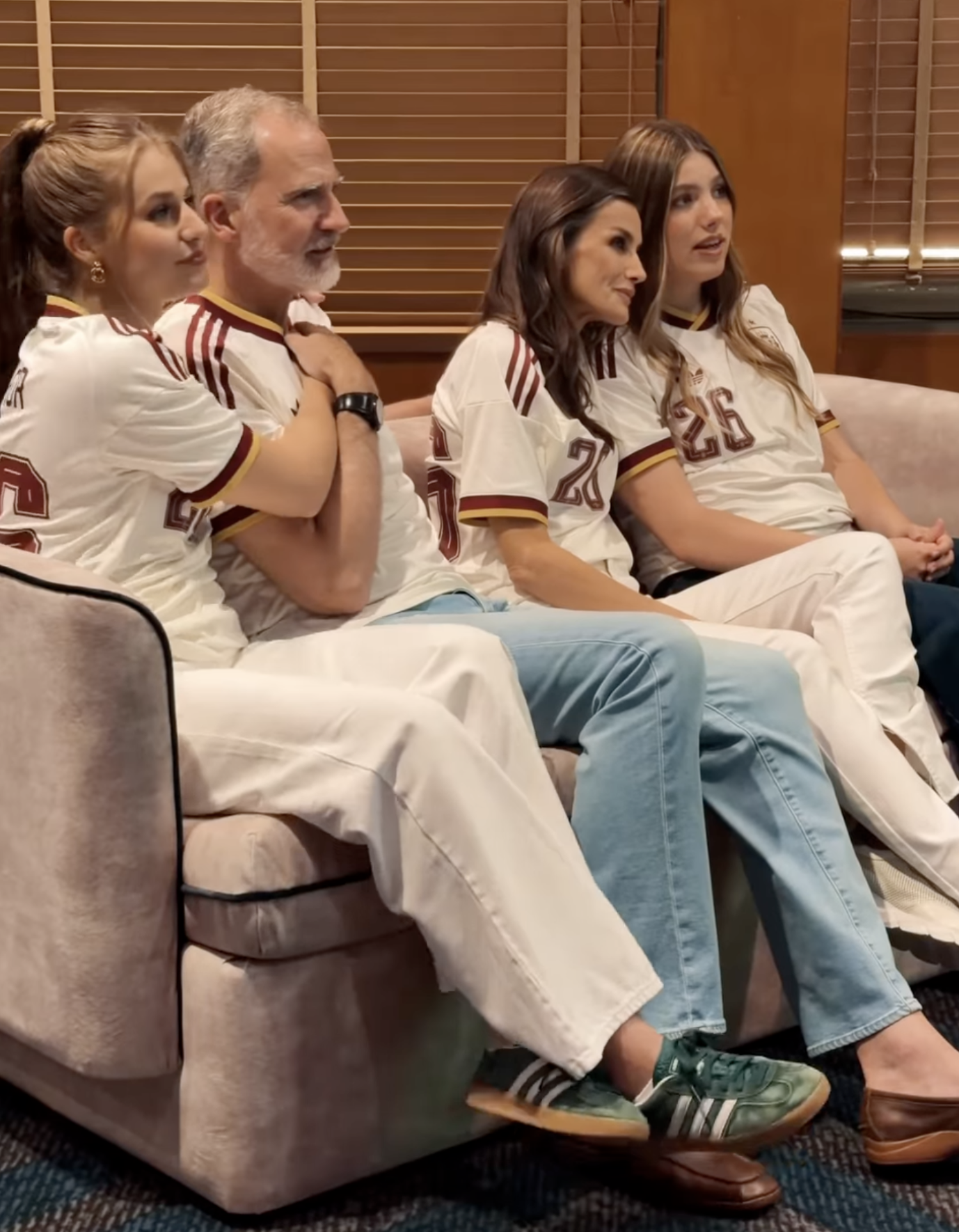 Spain's Royal Family share footage of their celebrations after nation clinched spot in World Cup final