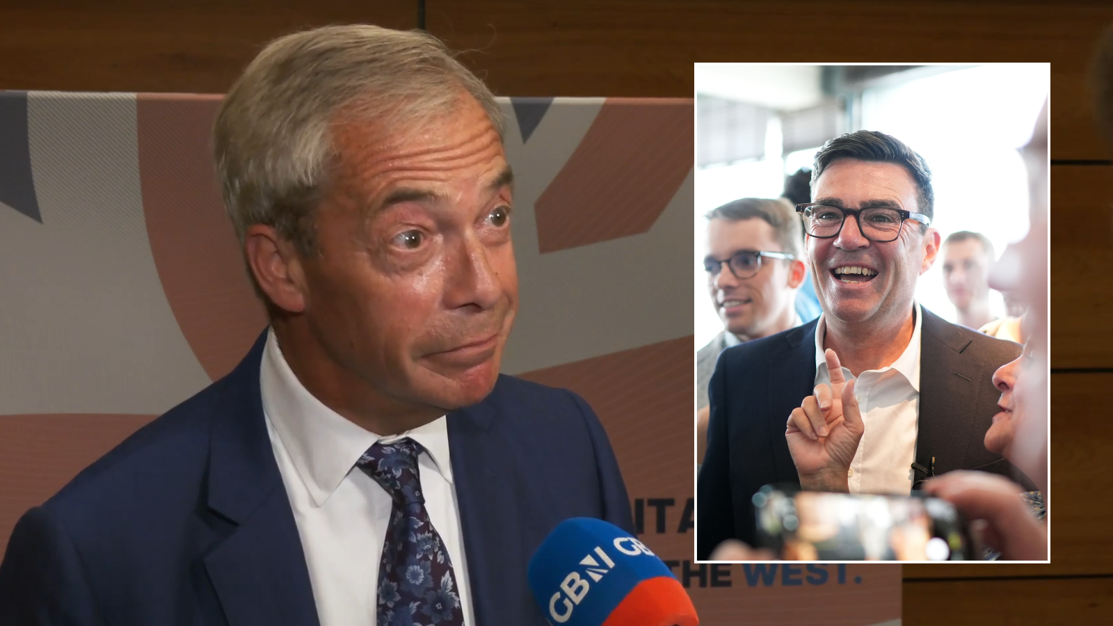 'He's a chameleon!' Nigel Farage warns Andy Burnham will 'drag Labour even further to the left'