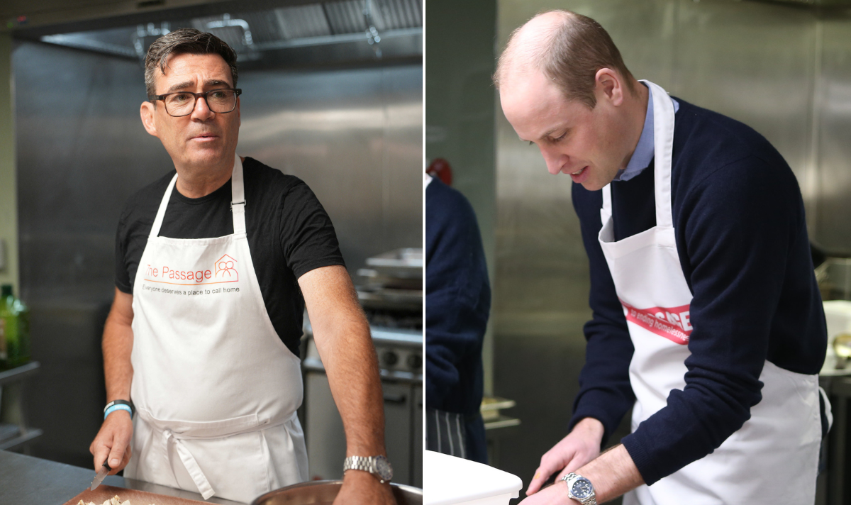 Andy Burnham spotlights Prince William's charity on first day as Prime Minister