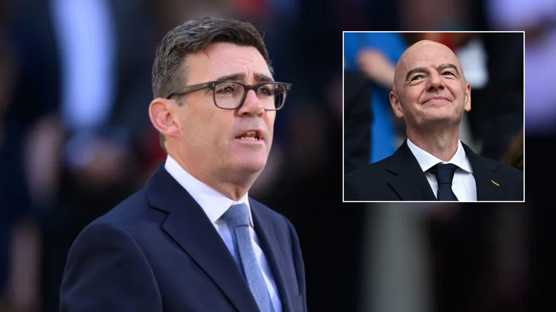 Andy Burnham labels Gianni Infantino 'the wrong man' to continue leading FIFA forward