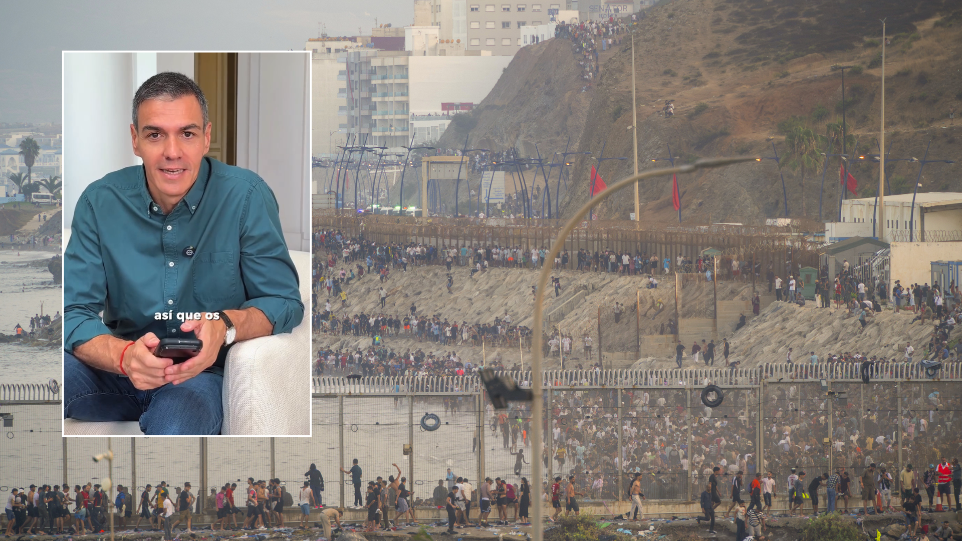 Spain’s socialist leader posts ‘soundtrack of my summer’ Instagram reel while migrants invade country