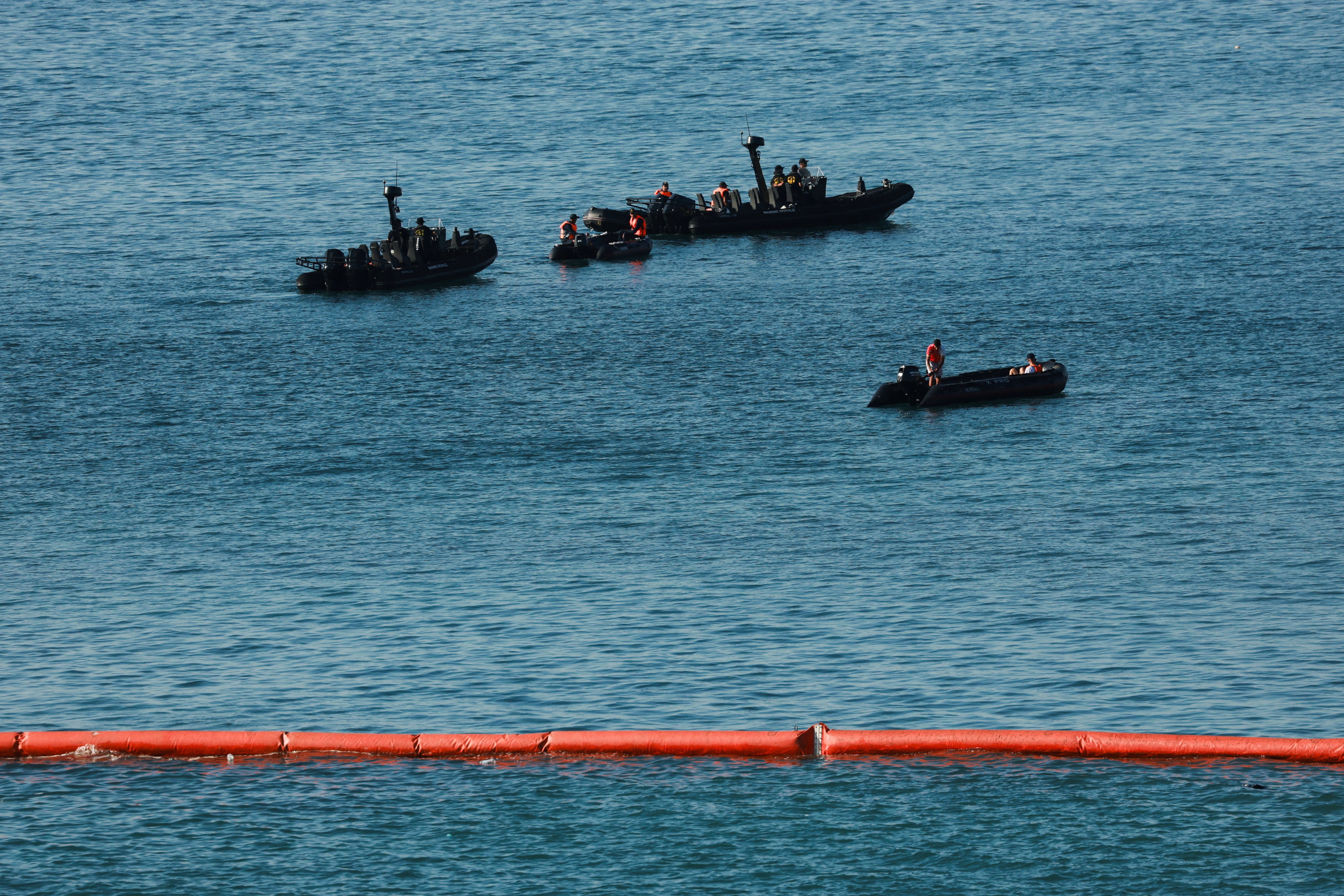 Spain installs floating barrier in Ceuta to keep Africans out amid migrant 'invasion'