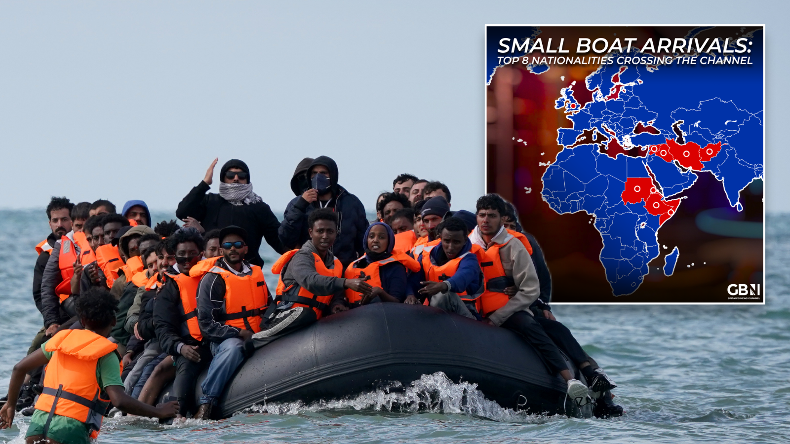 MAPPED: The eight countries driving nearly three quarters of all illegal migrant crossings