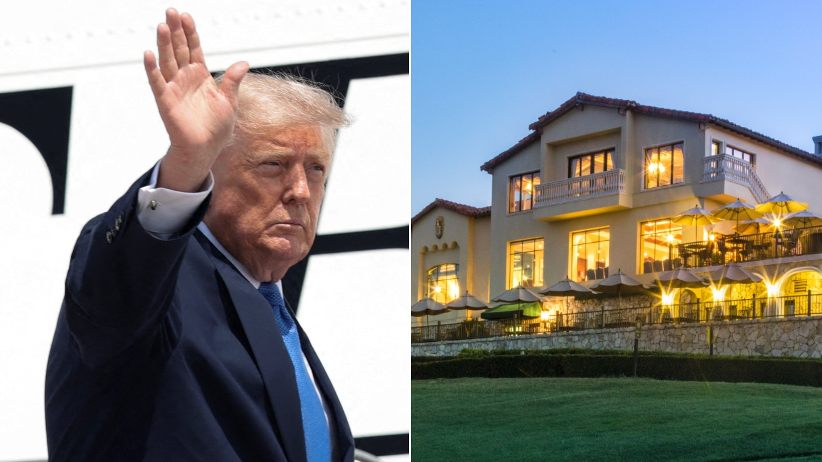 'Suspicious man with weapons cache' arrested at Trump golf course ahead of President's visit