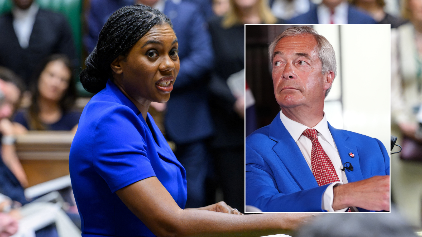 Kemi Badenoch vows to never join forces with 'woke' Reform UK despite Tories' sinking polling