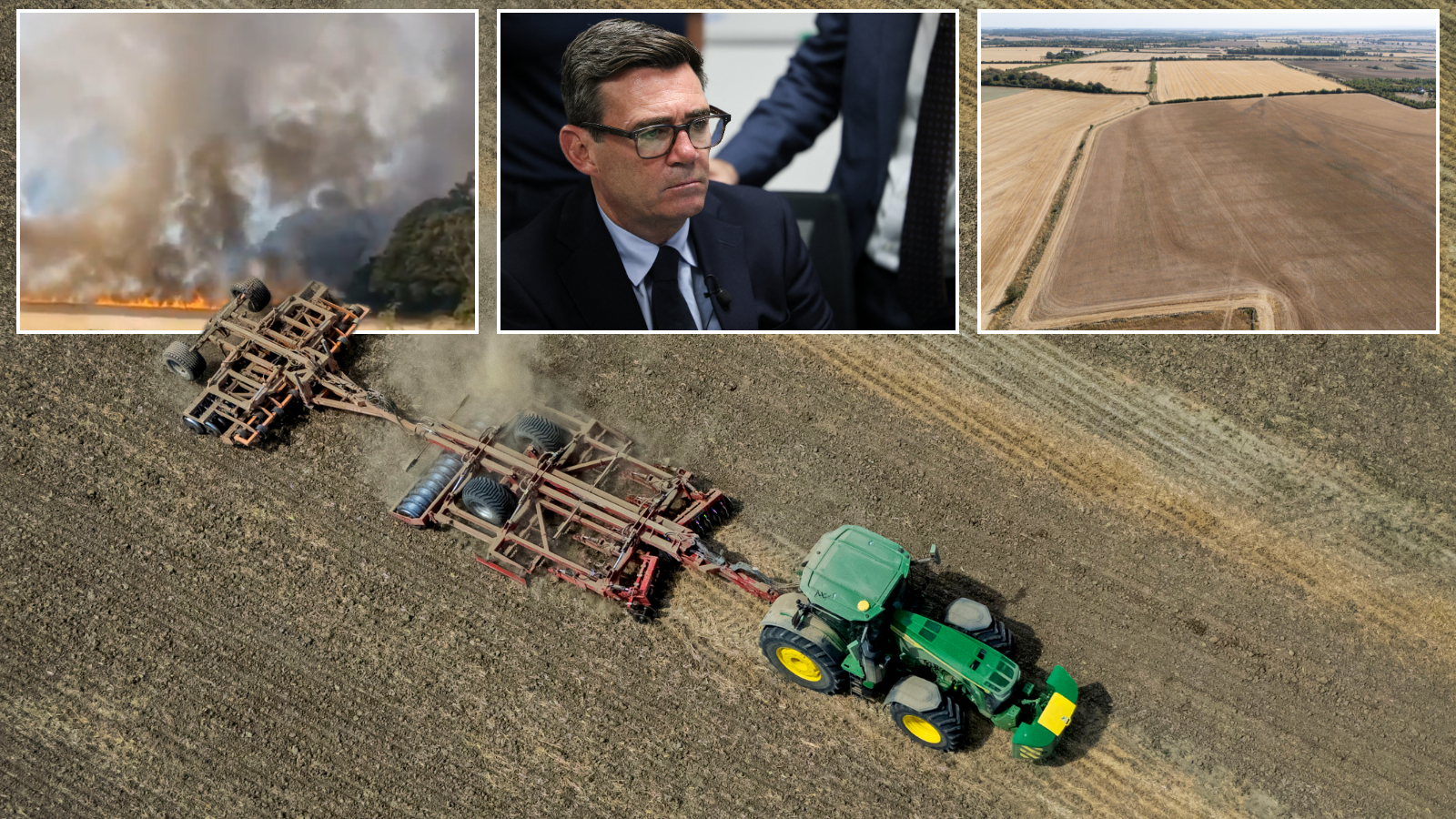 Andy Burnham will hand farmers £65million amid driest July: 'Should not have to carry the risk of climate change alone!'