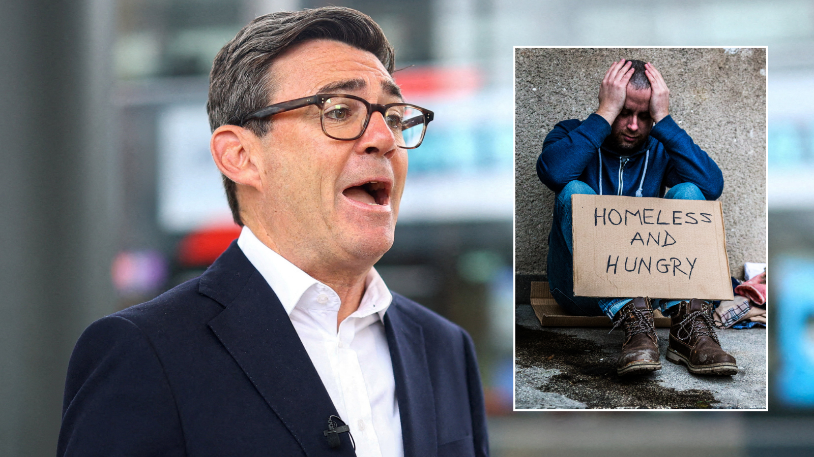 Andy Burnham vows to 'get everyone in for Christmas' as PM launches drive to end rough sleeping