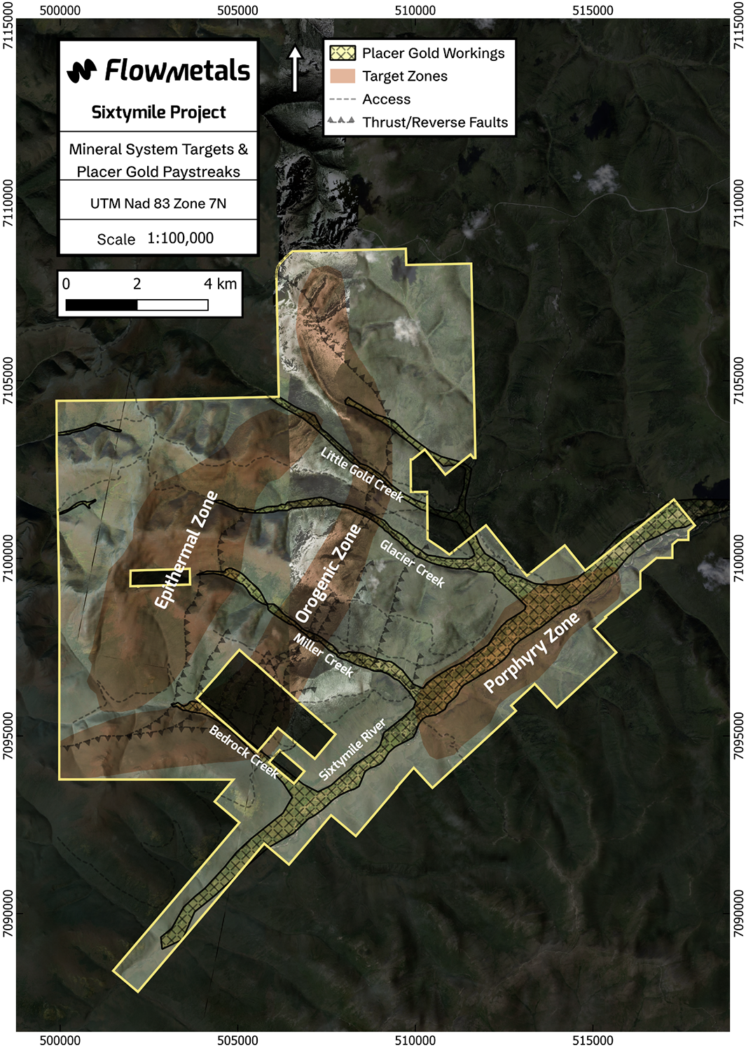 Flow Metals Sixtymile Gold Project