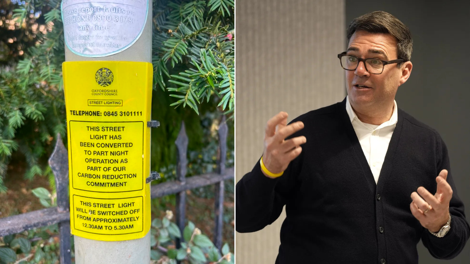 Council SWITCHES OFF street lights in village where Andy Burnham will place 1,250 male asylum seekers to save planet