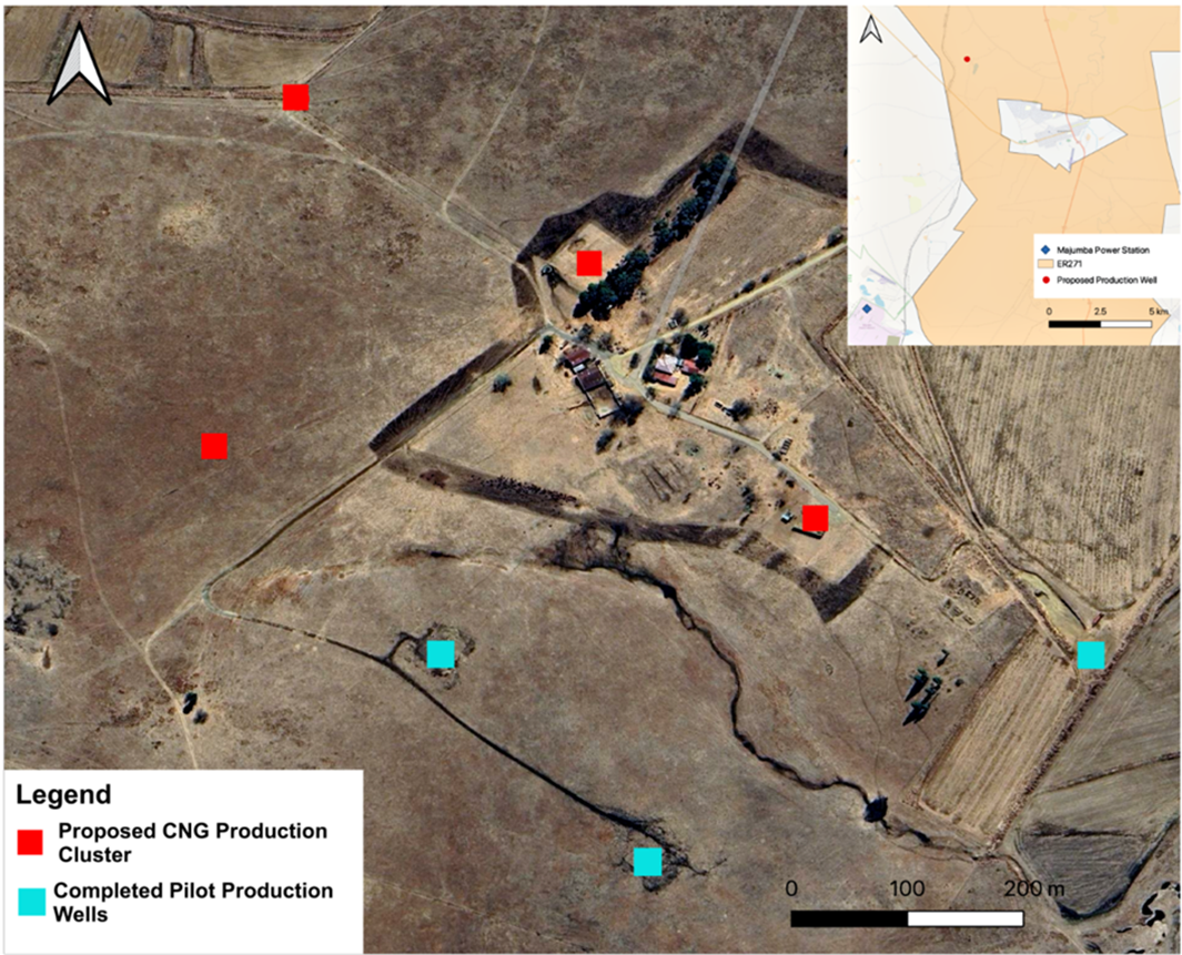 Brakfontein proposed phase 1 production wells