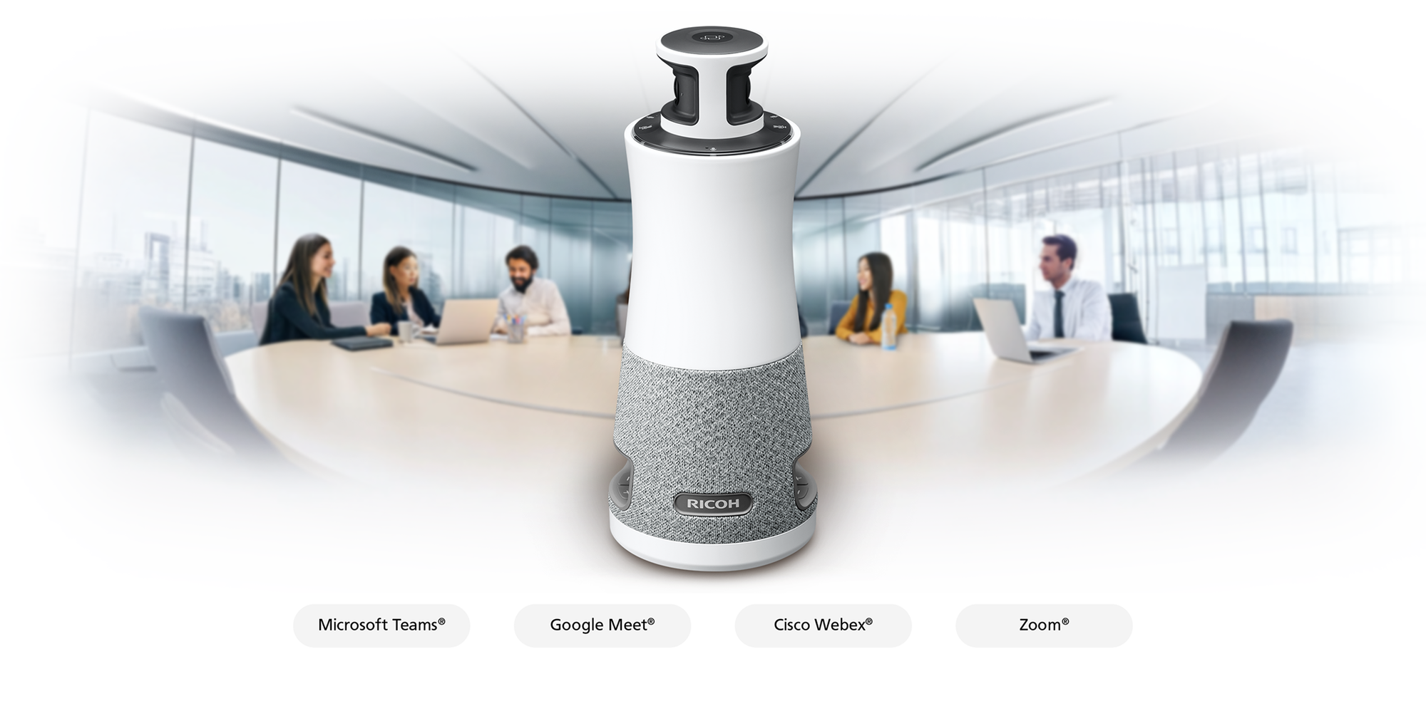 Ricoh Meeting 360 en sala de reuniones