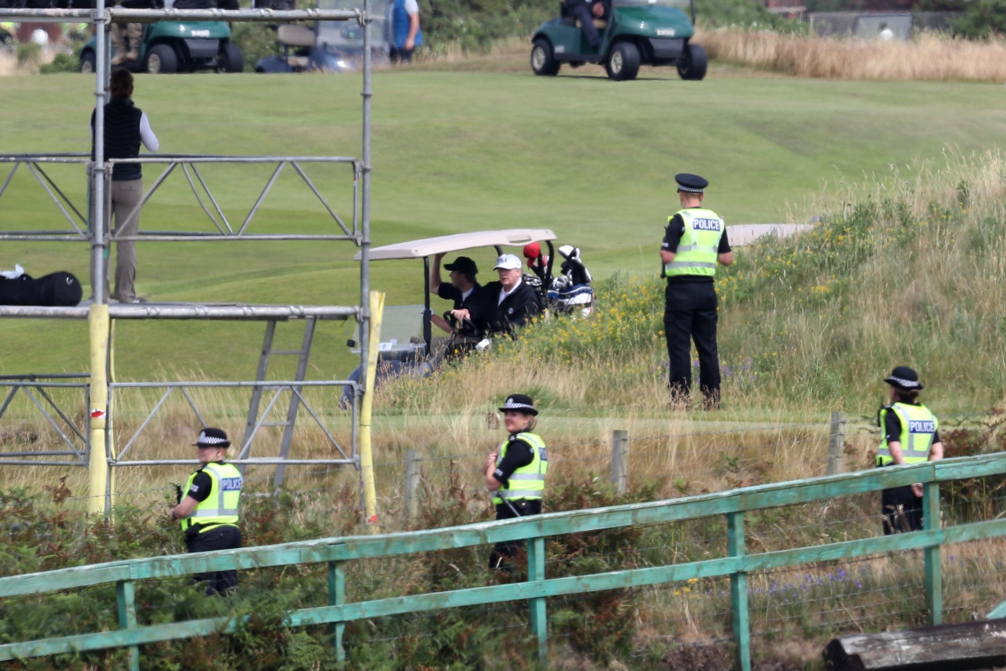 Seven people charged with vandalism at Donald Trump's Scotland golf course accused of having 'terrorist connection'