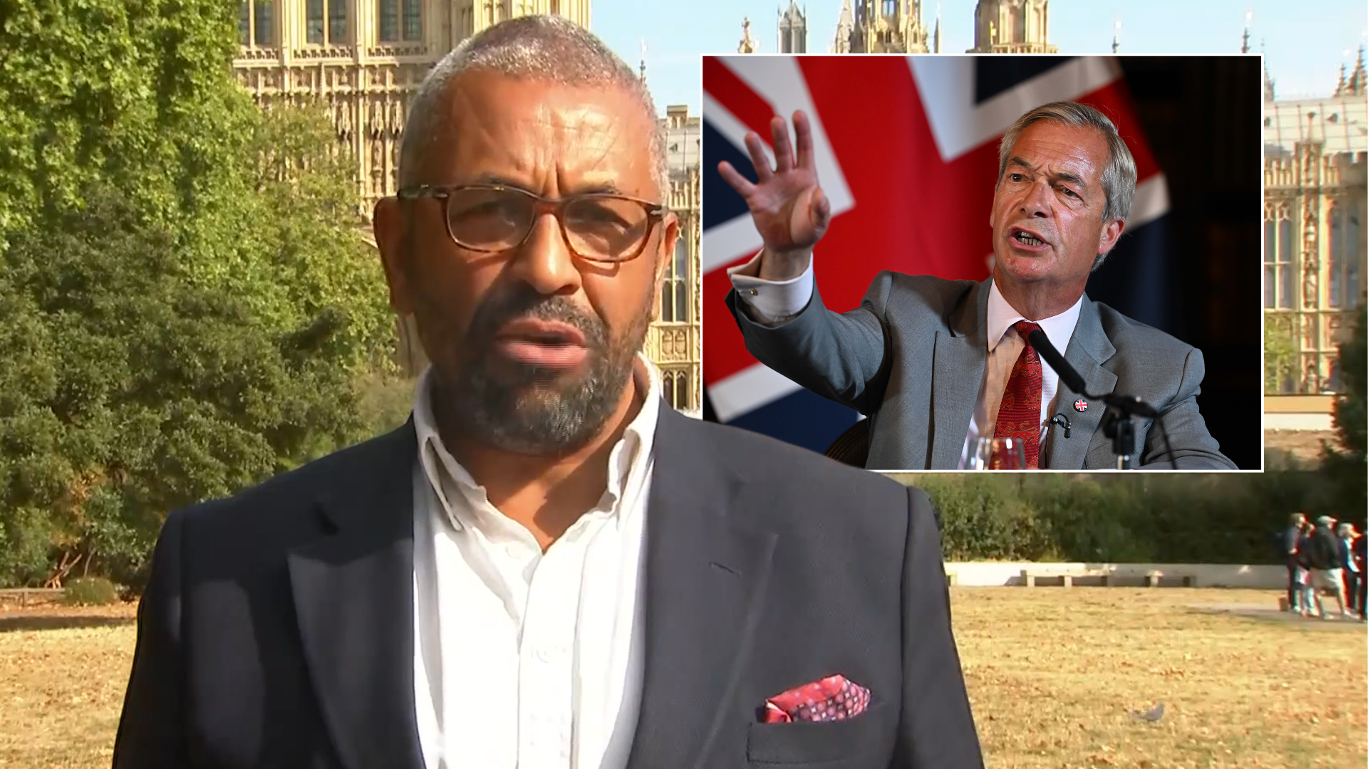 James Cleverly rejects claims he is ‘running scared’ of Reform with London mayor bid as he brands Nigel Farage a ‘toddler’
