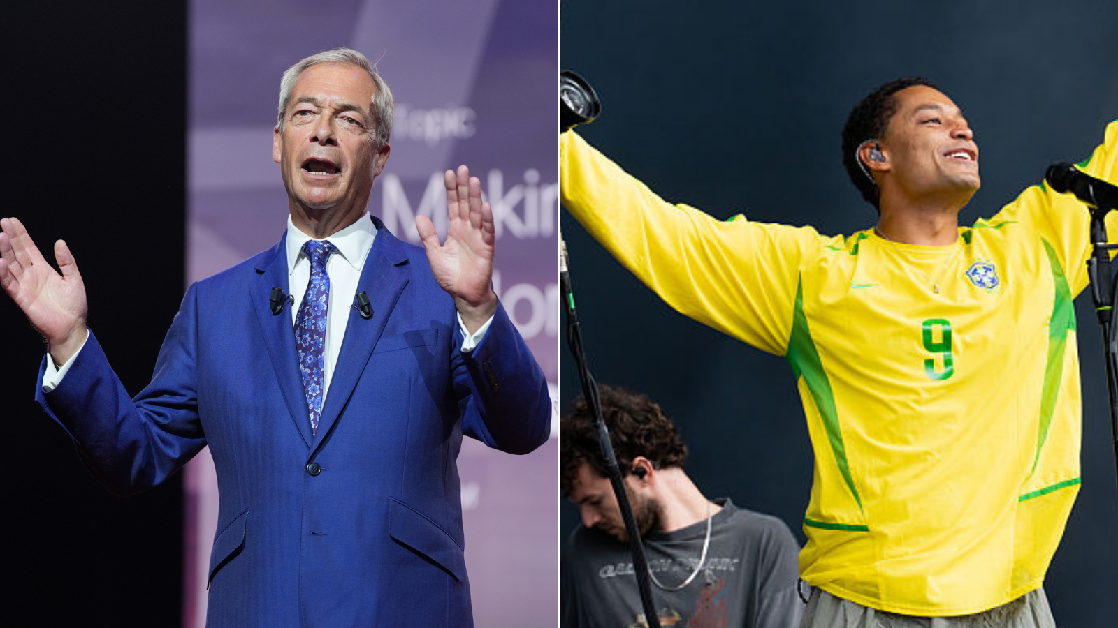 BBC sparks fury after broadcasting 'uplifting' hip-hop star rapping 'f*** Nigel Farage' during Reading Festival set