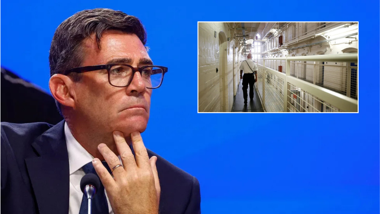Andy Burnham vows largest prison building programme since Victorian era as system on brink of collapse