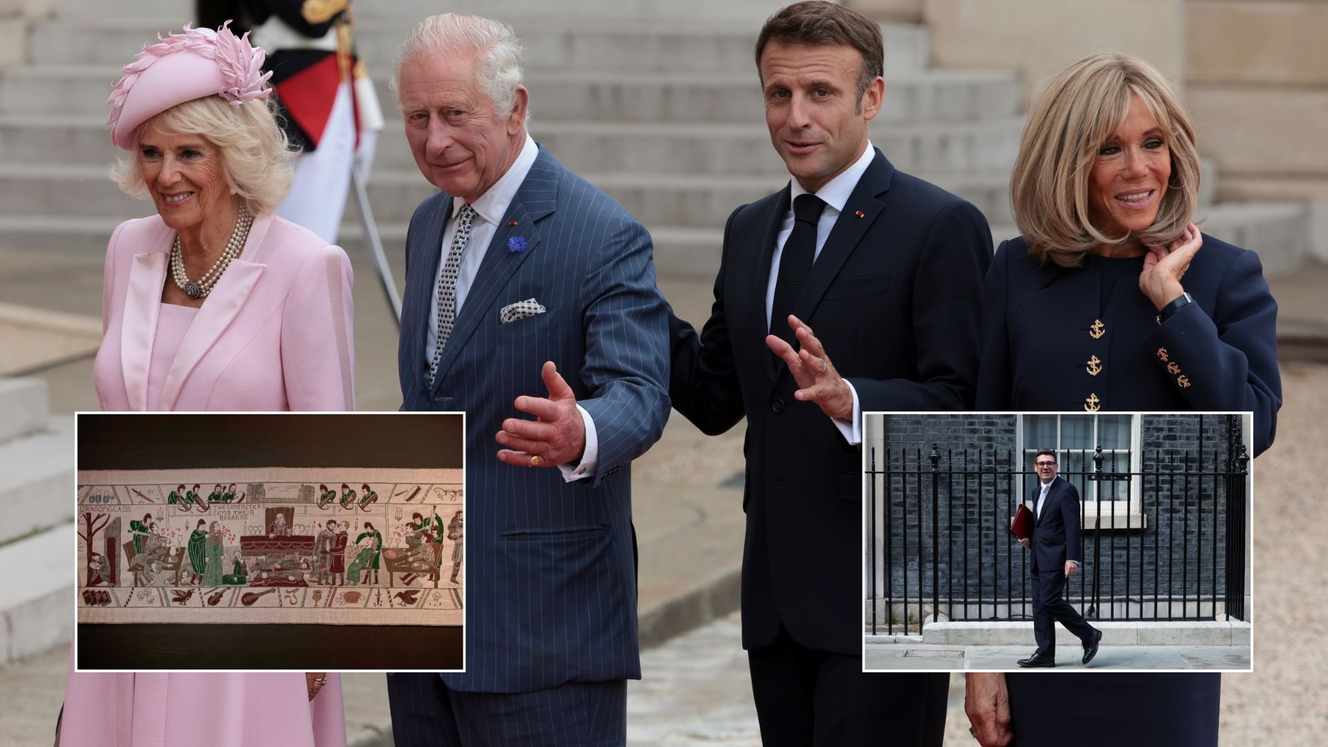 Buckingham Palace confirms historic meeting between King, Queen, Andy Burnham and Emmanuel Macron as Bayeux Tapestry comes to Britain
