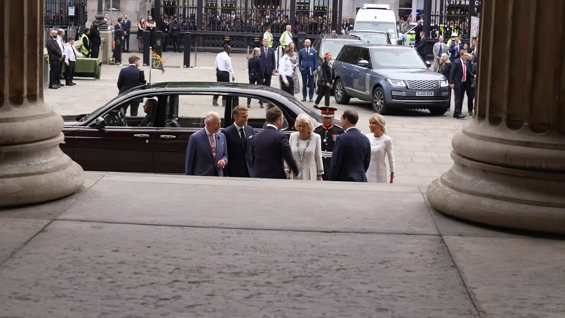 King and Queen join forces with Andy Burnham and Emmanuel Macron for historic night at British Museum