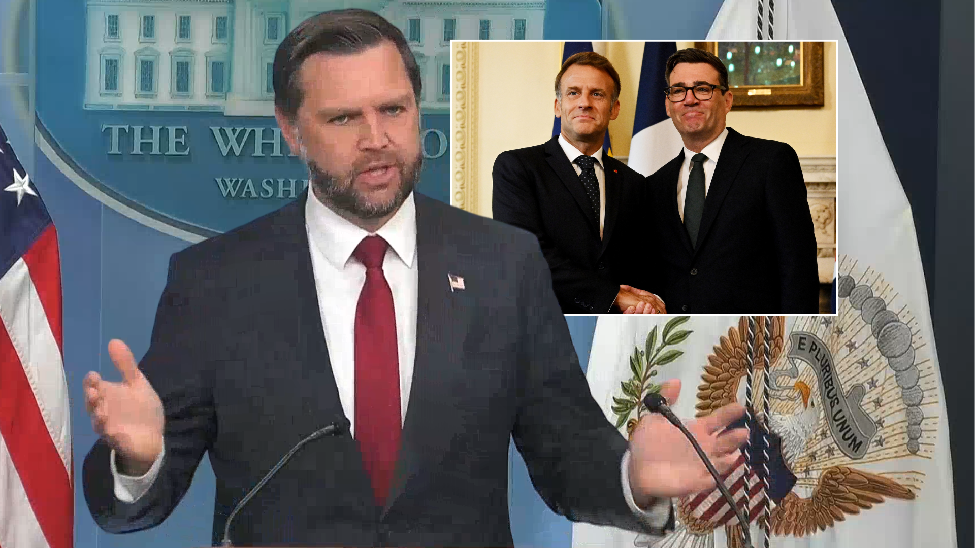JD Vance takes swipe at Britain and Europe as he warns the US prevented ‘world energy crisis’ in Strait of Hormuz
