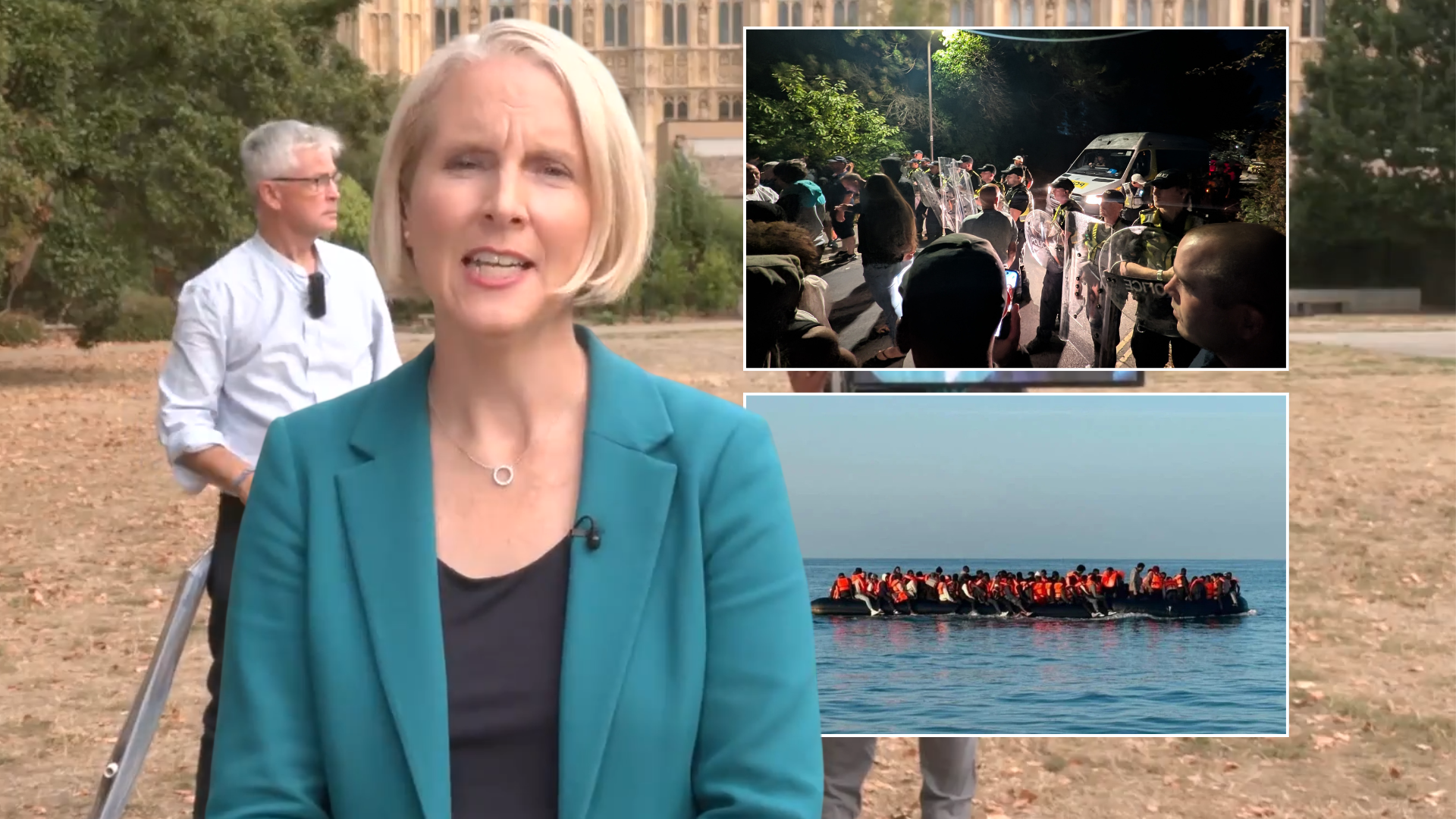 Labour minister says Portsmouth mega dinghy protests ‘crossed a line’ after record-breaking Channel crossing