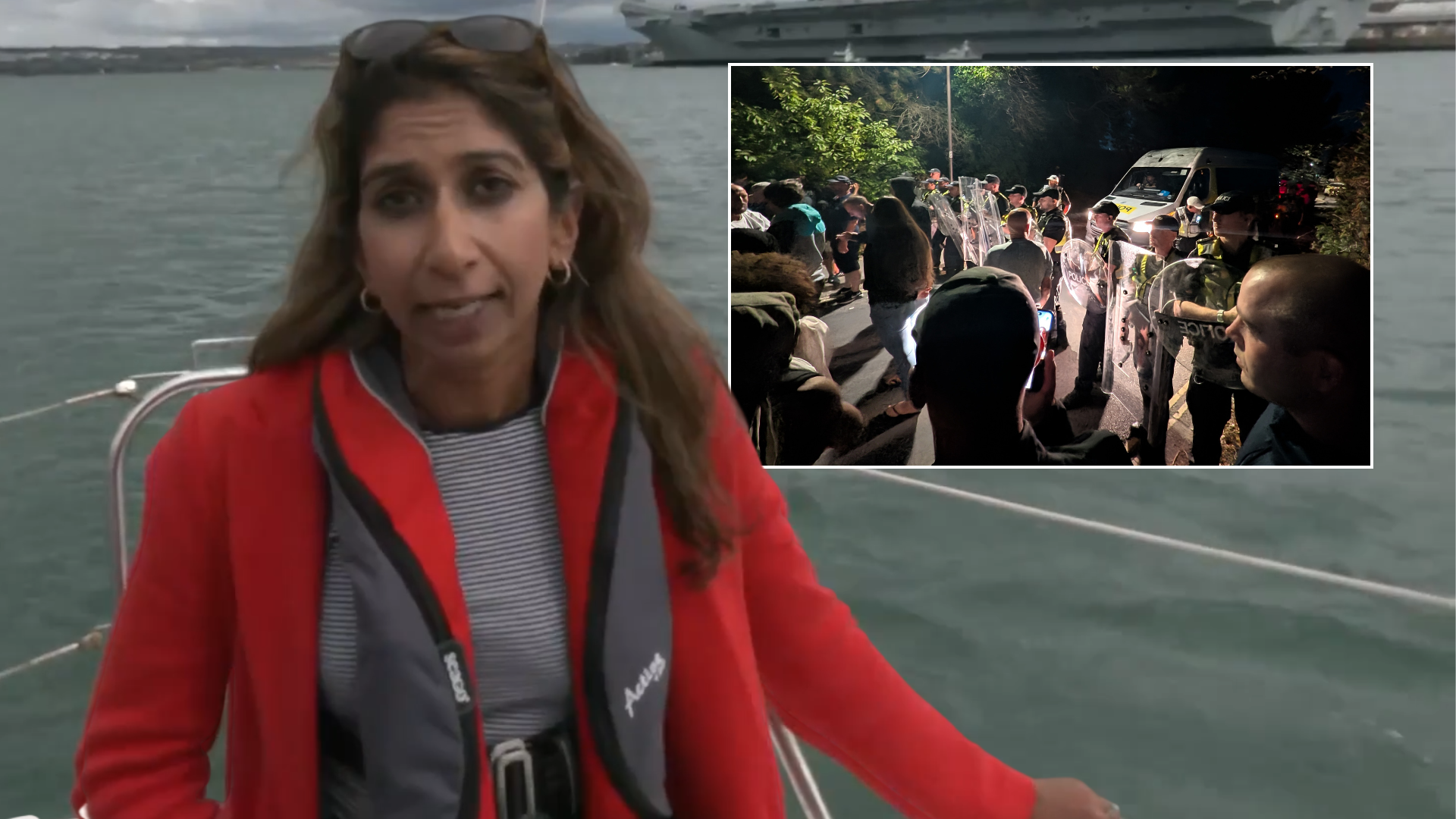 Suella Braverman declares ‘solidarity’ with Portsmouth locals over migrant crisis: ‘This has to be a turning point!’