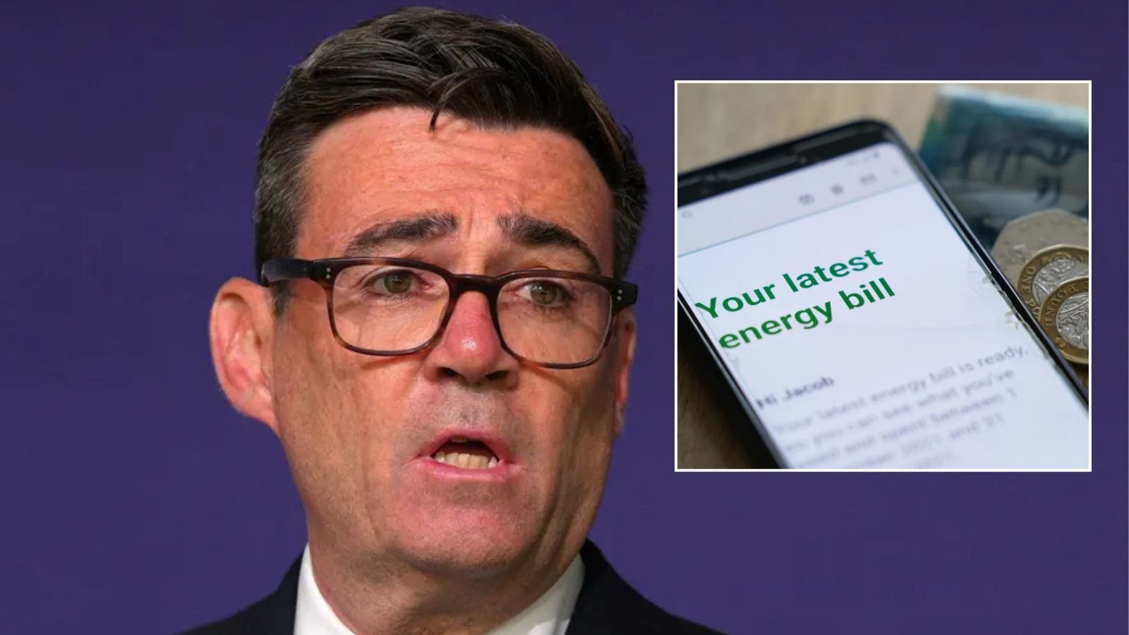 Andy Burnham urged to raise taxes on banks to fund £517 energy bill cut for households