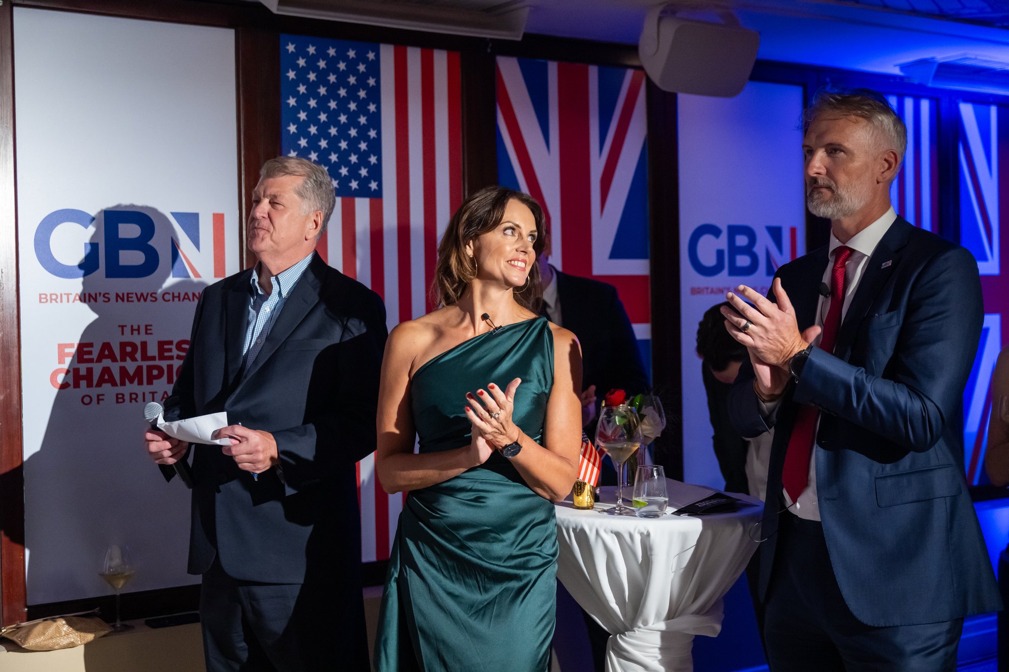 GB News celebrates one year since launch of Washington DC bureau with electric reception