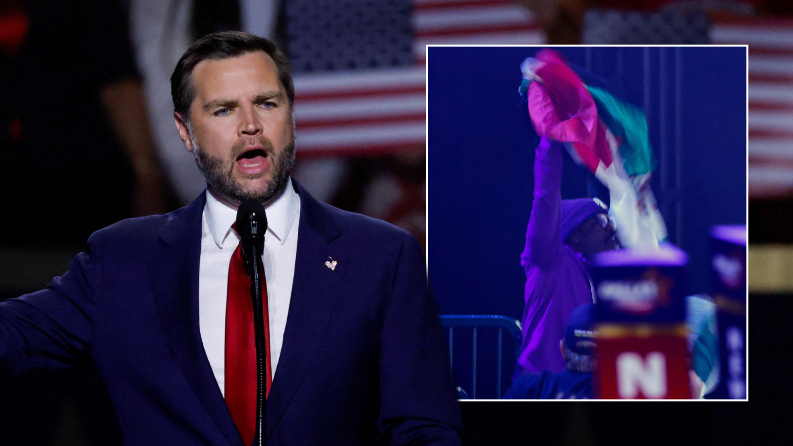 'I'll buy your plane ticket!' Watch JD Vance's hilarious comeback after Mexican protester disrupts speech