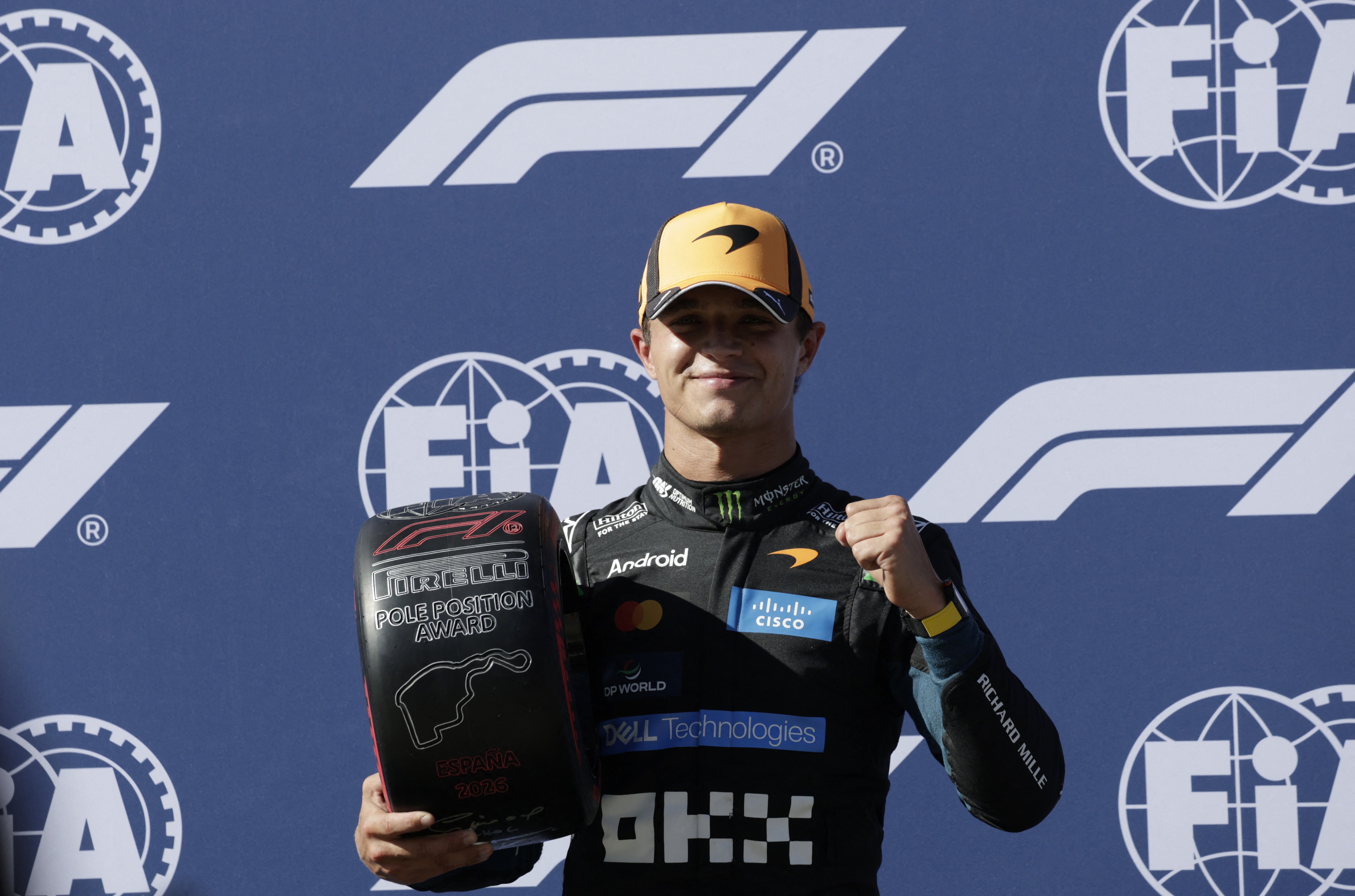 Lando Norris takes pole position for Spanish Grand Prix after beating Kimi Antonelli with stunning lap