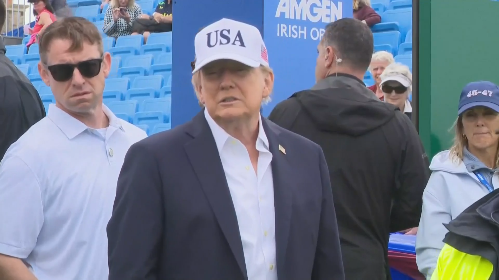 Donald Trump says he ‘won’t talk about Scotland yet’ amid Irish unification remarks fallout: ‘I’ll save that!’