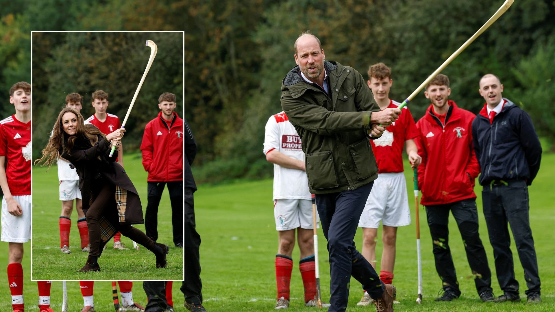 Prince and Princess of Wales take aim as they pick up new sport during Scotland trip