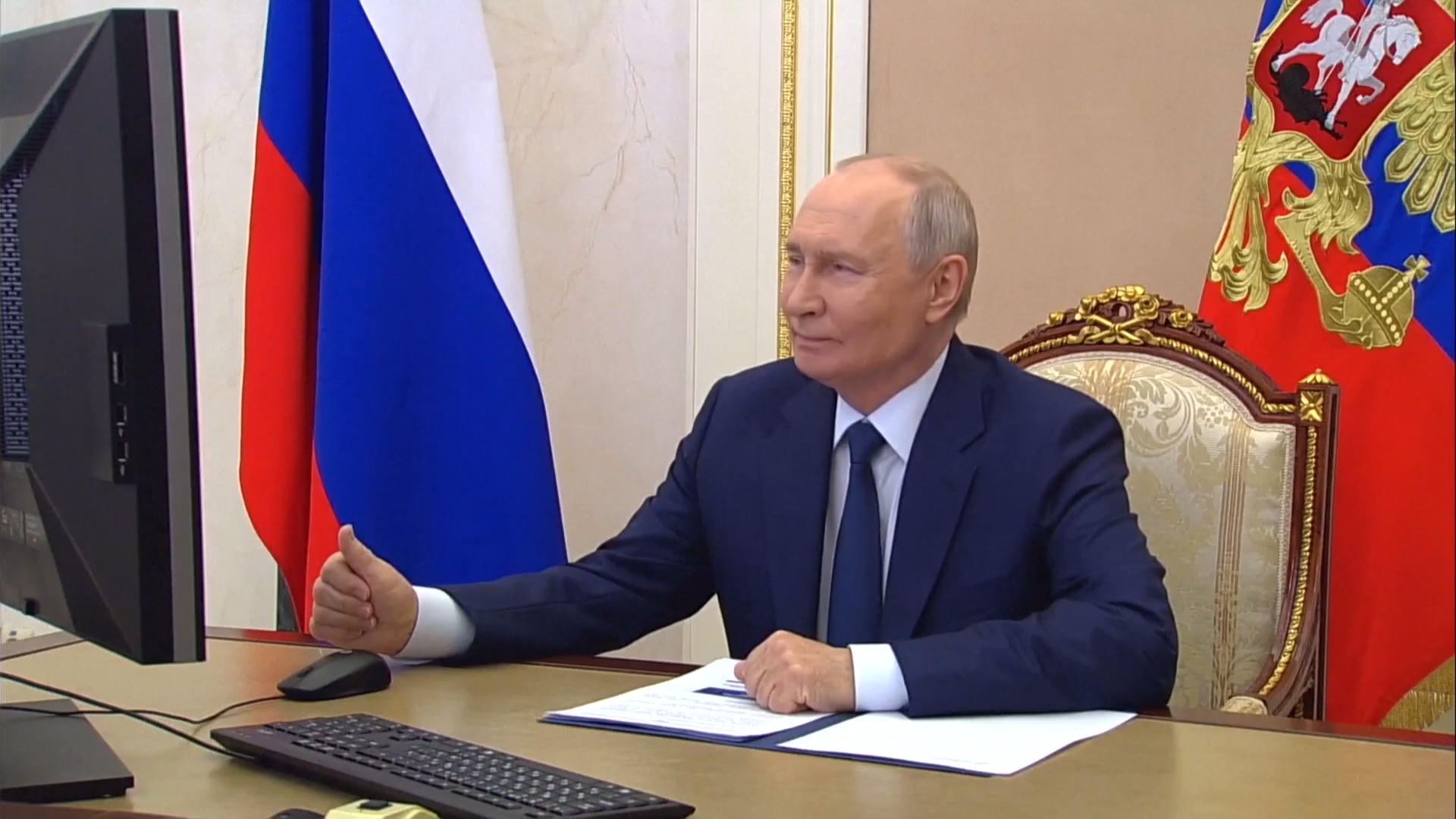 Vladimir Putin casts vote in sham election amid fears he plots ‘escalation’ of war with the West