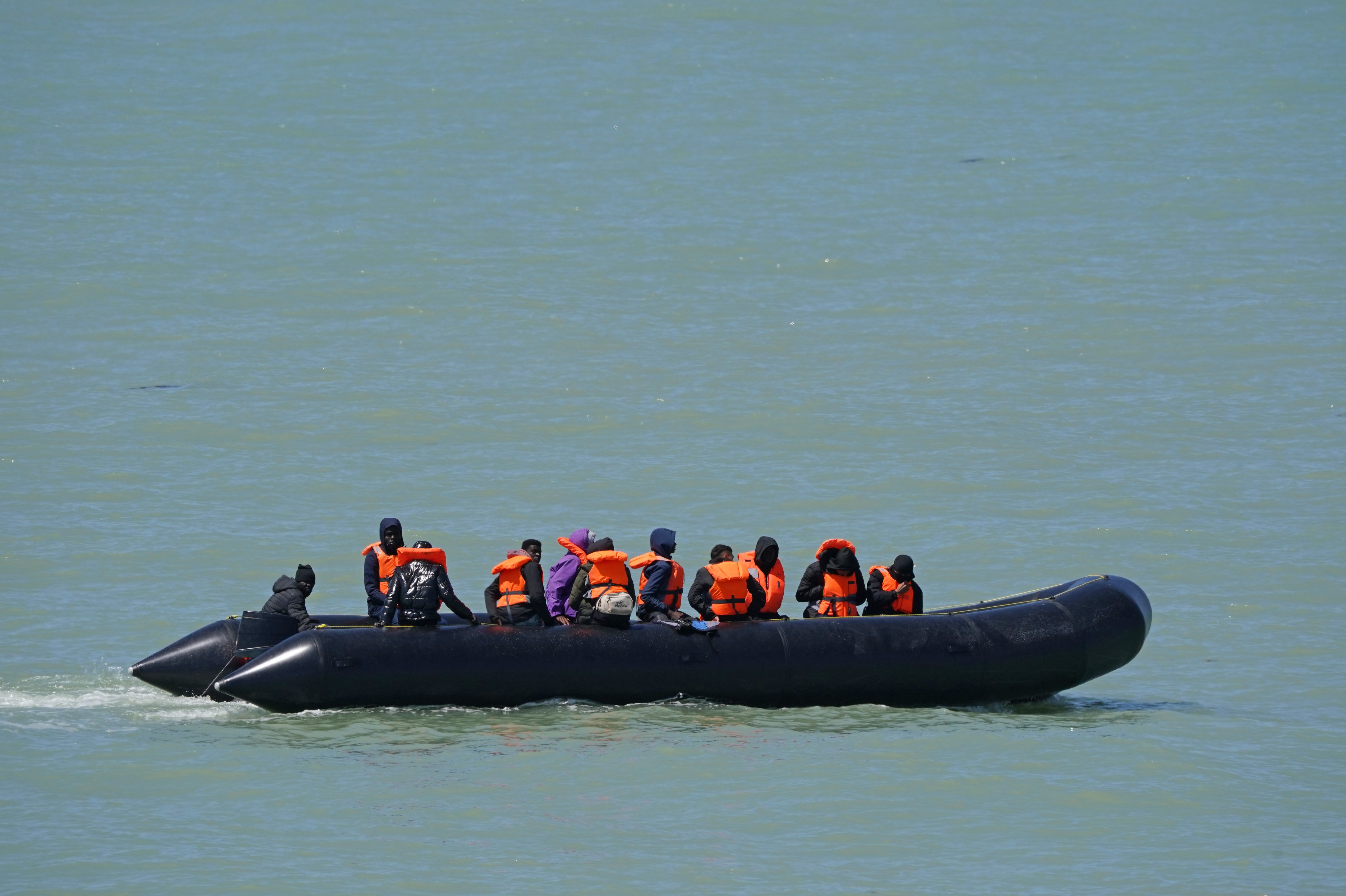 Migrant dinghy launched from Normandy heading for UK after spending more than 24 hours at sea