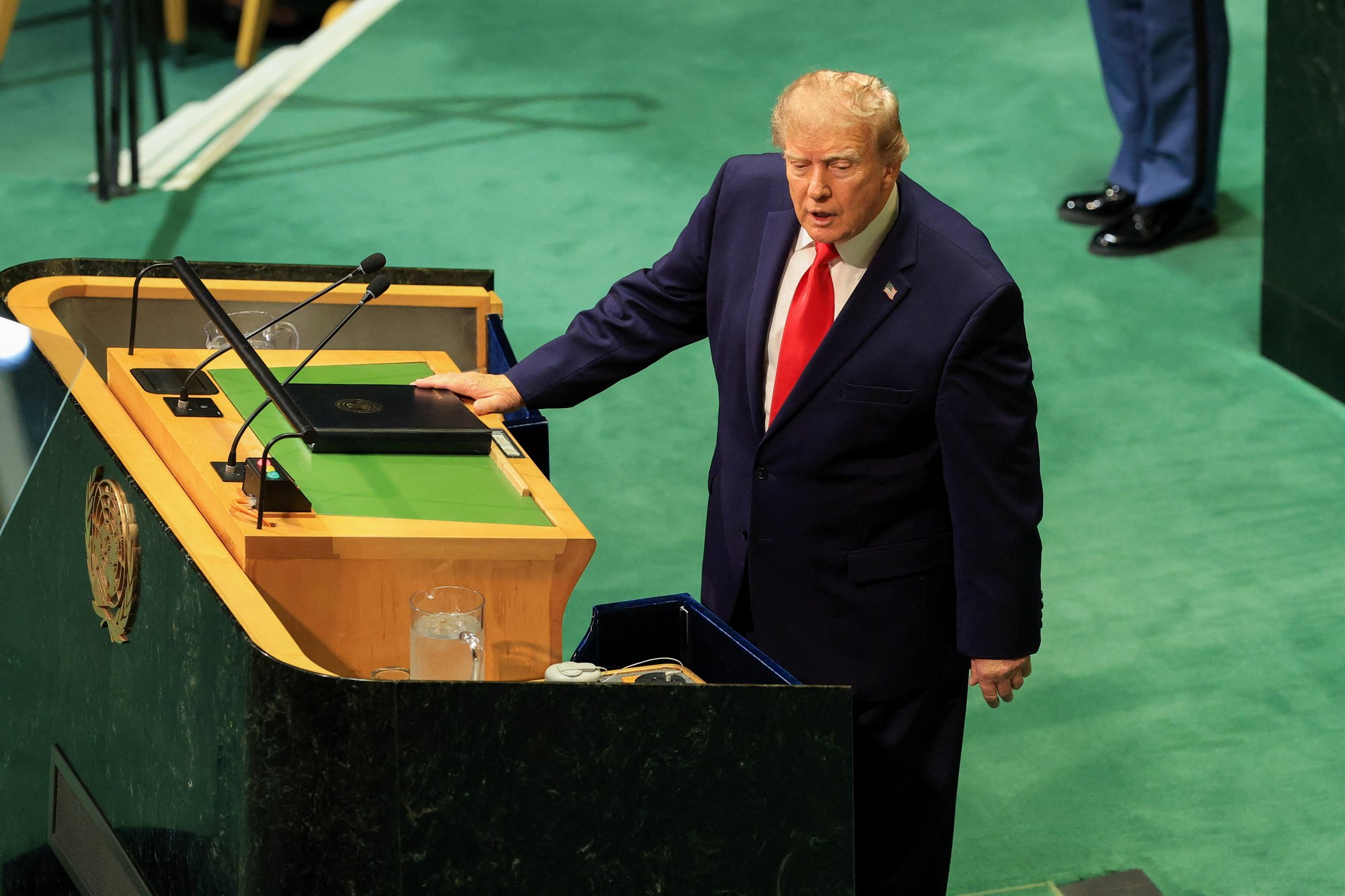 Donald Trump rips into 'rogue' international courts as he slams UN over 'transgender mutilation' of children