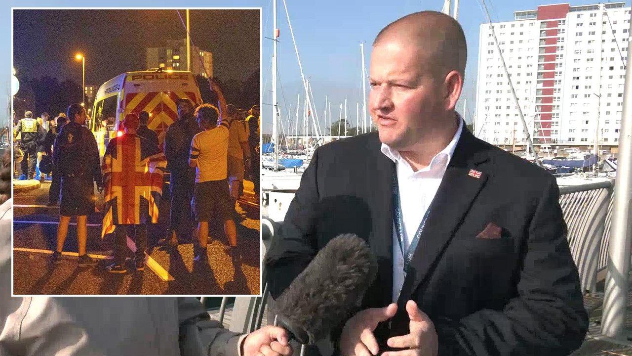 Gosport councillor blasts 'unacceptable' small boat crossings after furious protest over mega-dinghy