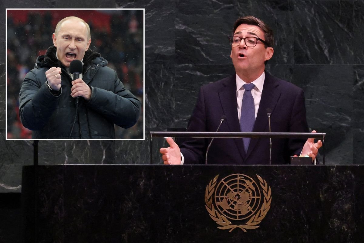 Vladimir Putin fires back against Andy Burnham after PM warned Russia is 'spreading lies' across UK