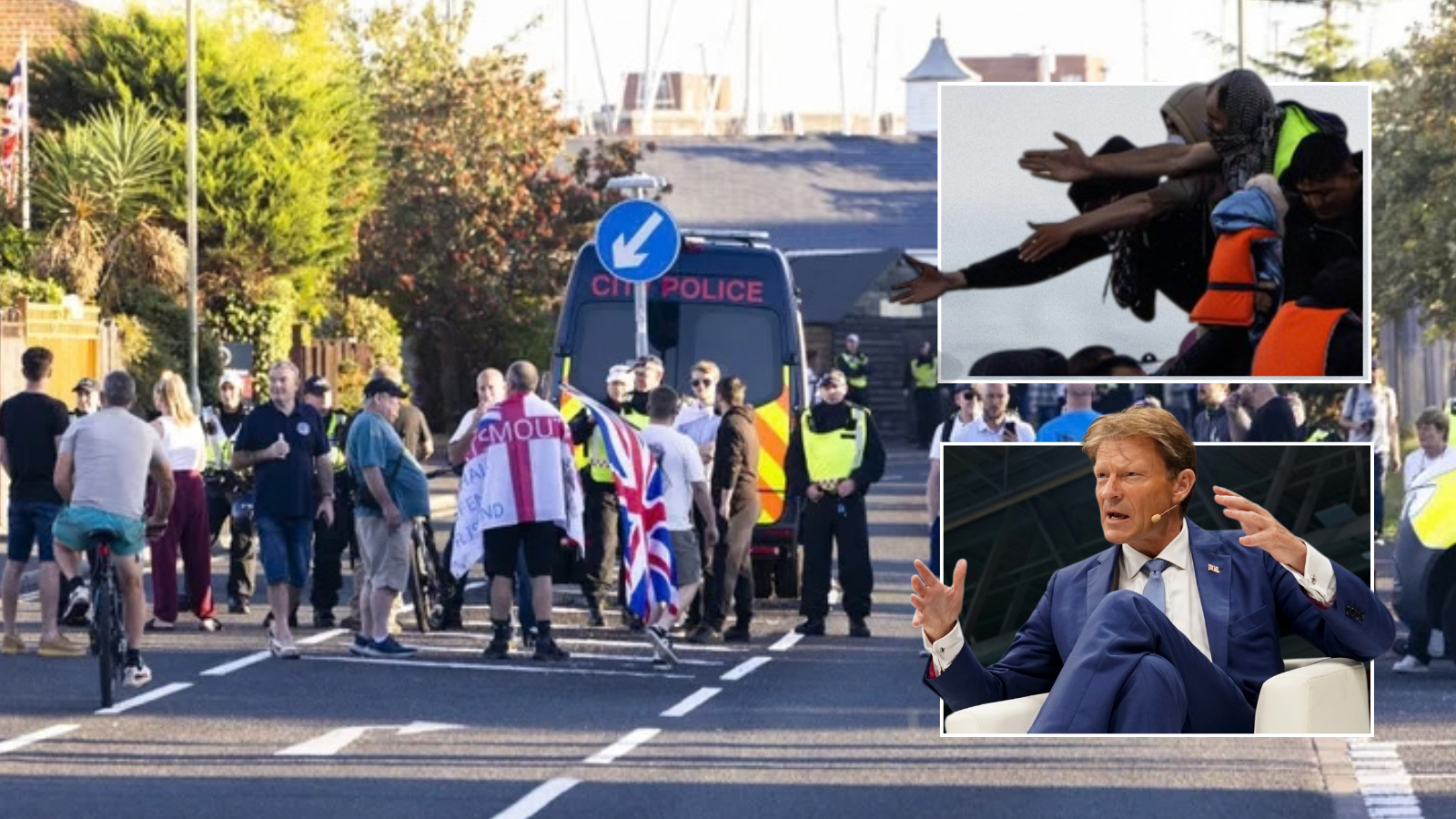 Reform UK outlines simple answer to migrant 'trickery' after protests erupt on south coast