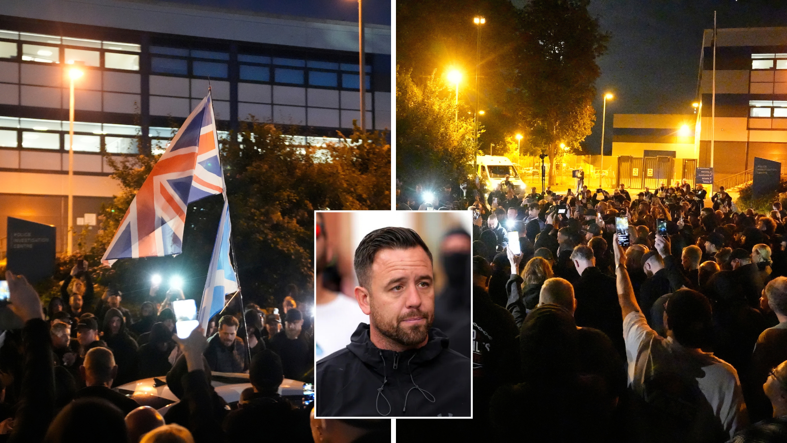 Around 400 protesters gather outside police station as Danny Tommo charged
