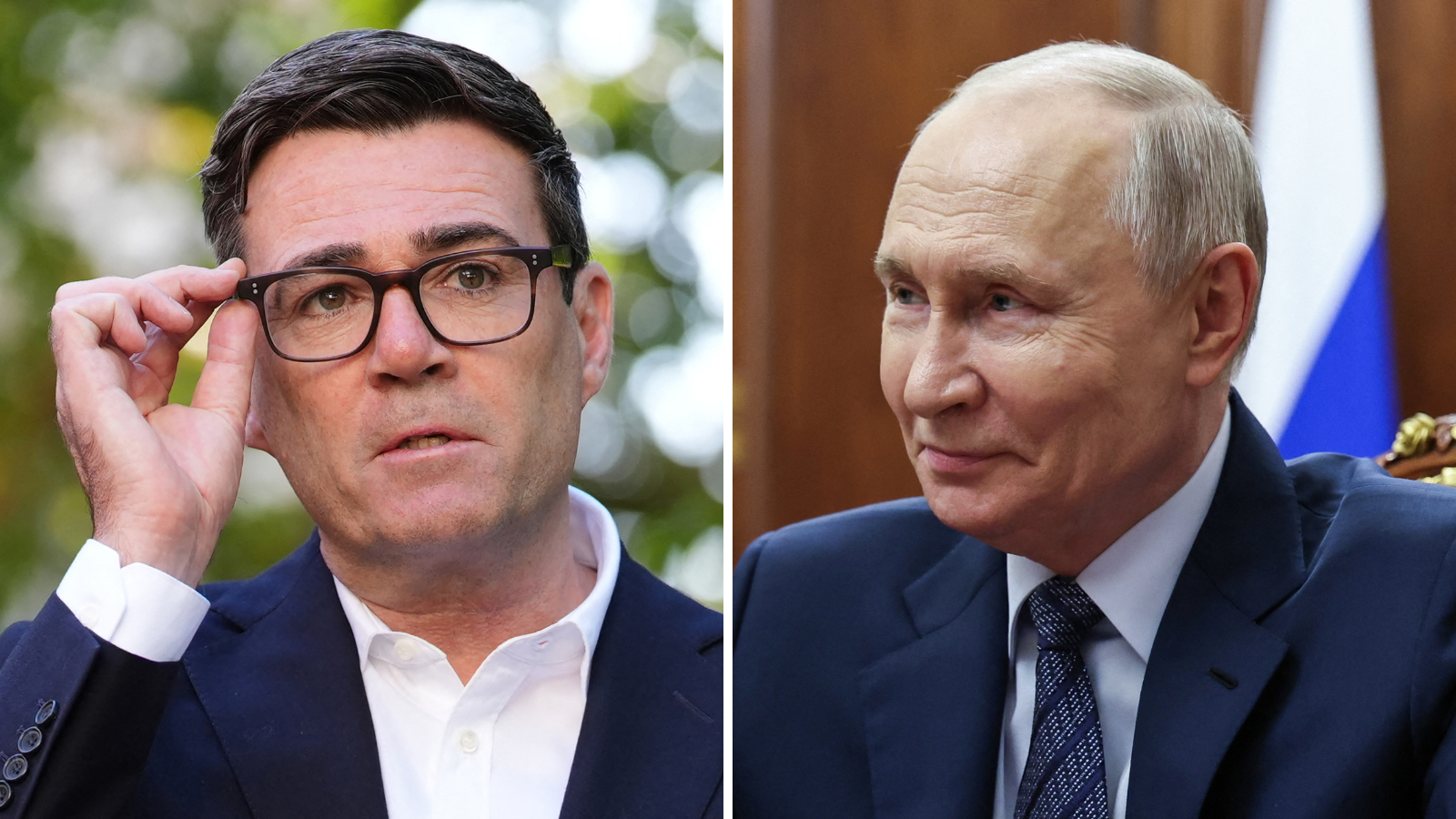 Andy Burnham faces backlash over decision to invite Vladimir Putin to G20 summit