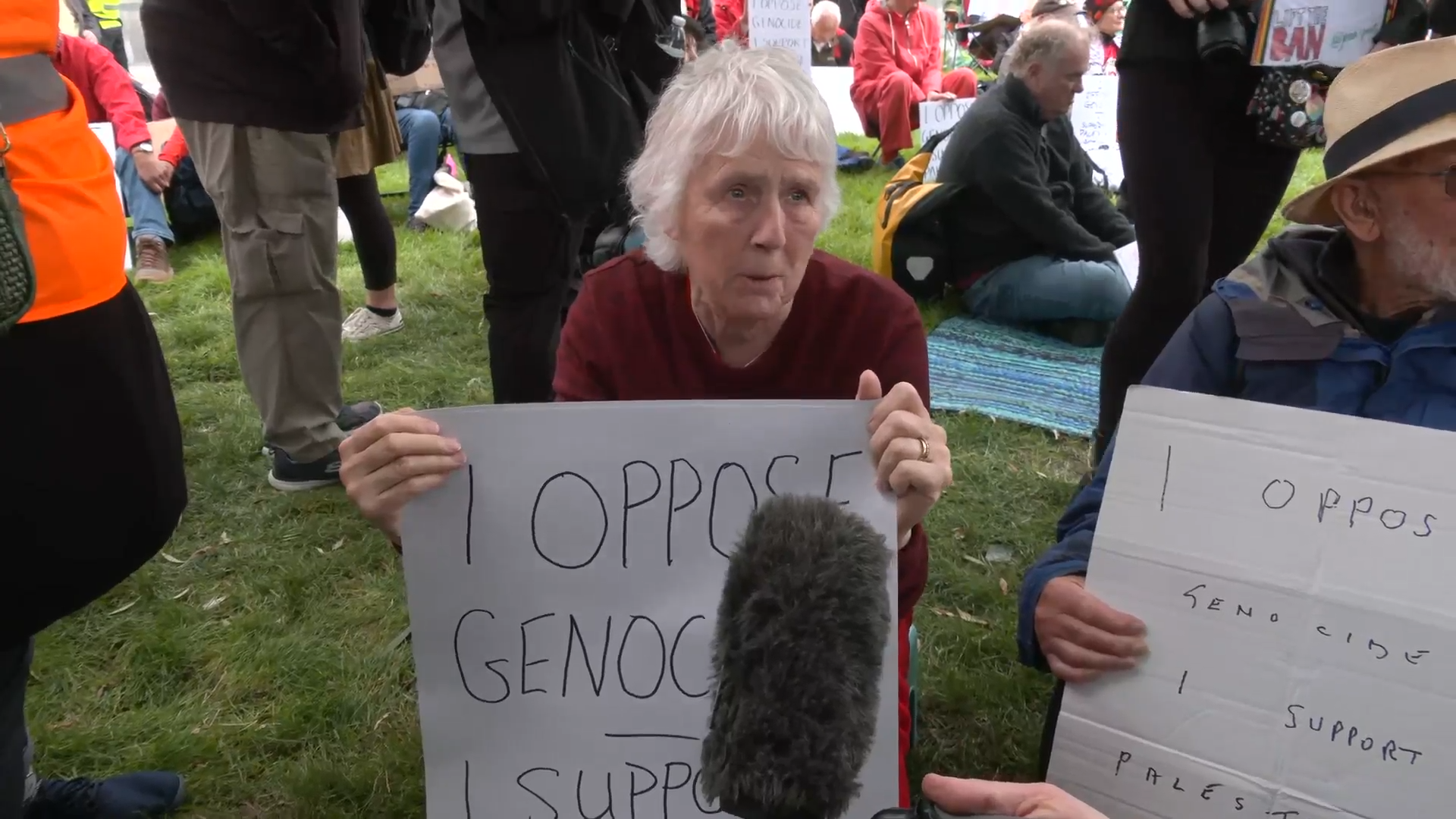 WATCH: Palestine Action supporters protest outside Labour's party conference