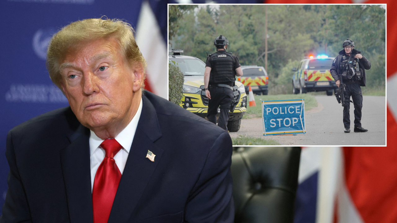 Donald Trump heaps praise on 'amazing' UK police response as RAF Fairford suspects were 'looking to do big damage'