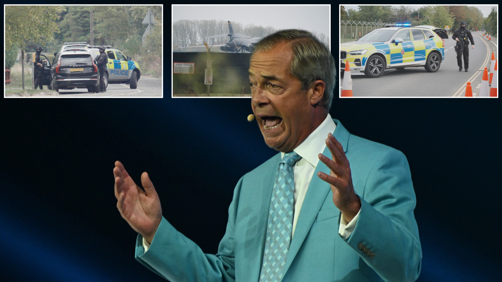 'We deserve to be told the truth!' - Nigel Farage demands RAF Fairford suspects' identities released
