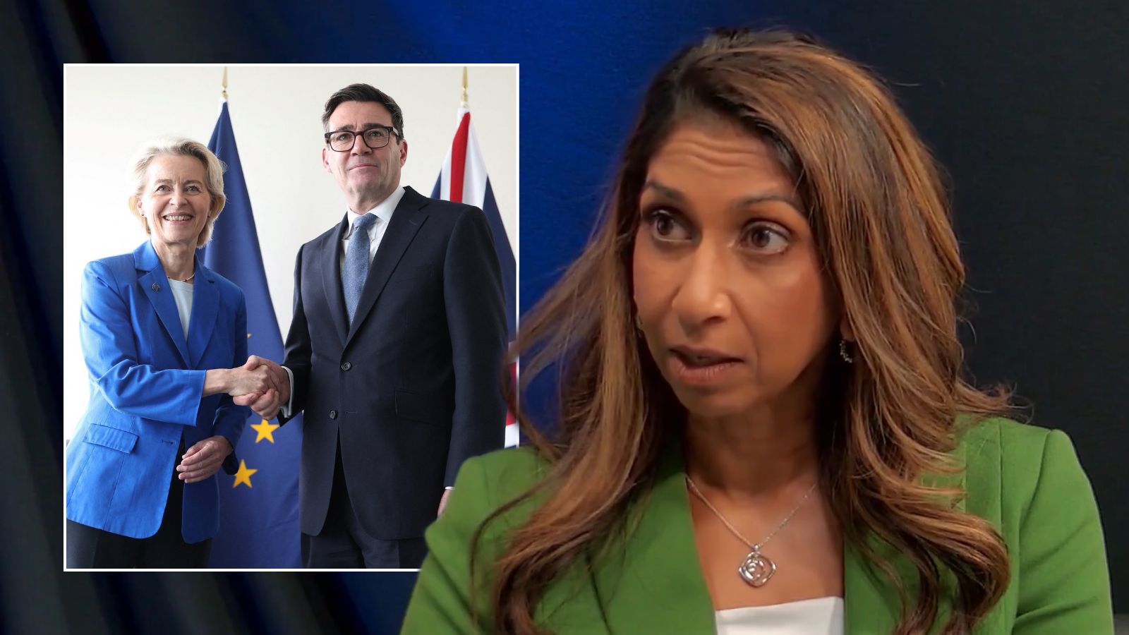 Suella Braverman brands Andy Burnham's Brexit U-turn 'slap in the face to British patriots'