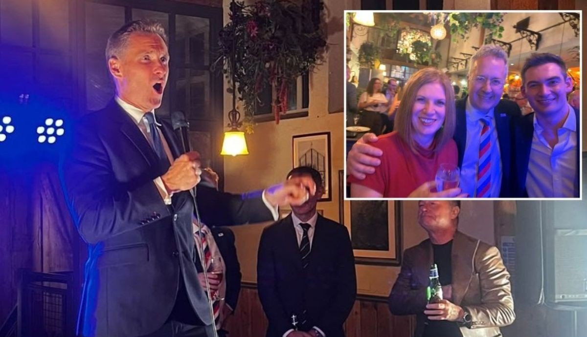 Tory reveals 'fraternal bond' with GB News star and reignites Reform row at Celebrate Britain party