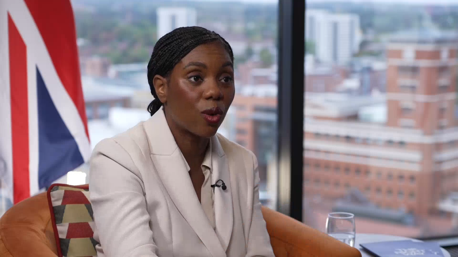 Kemi Badenoch refuses to commit to restoring triple lock before unveiling youth working plan