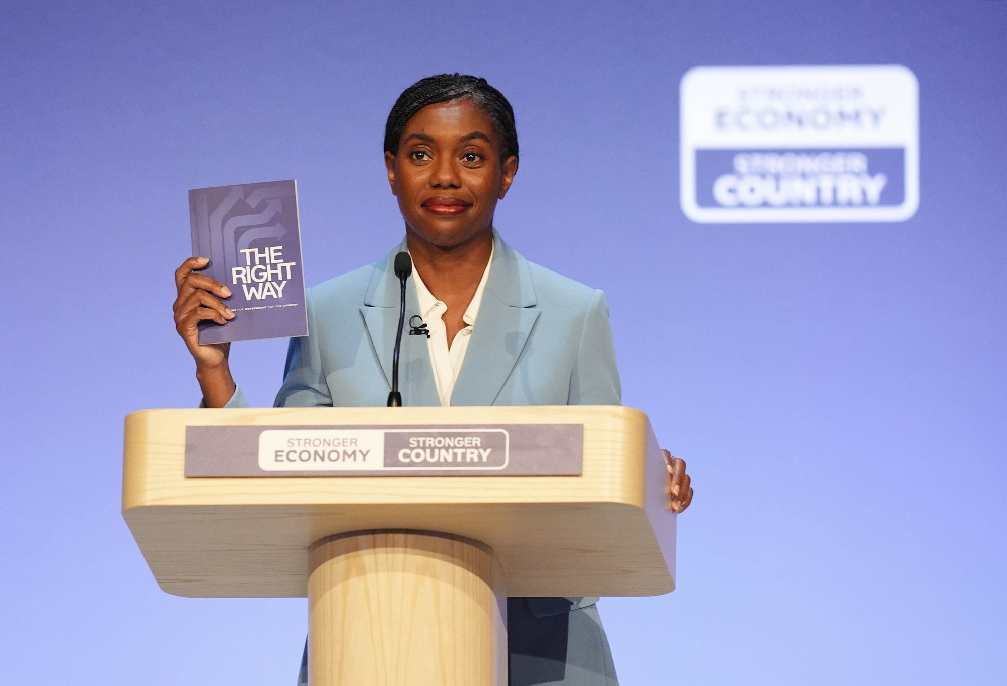 Kemi Badenoch’s plan for Britain faces early acid test as Britons go to the polls