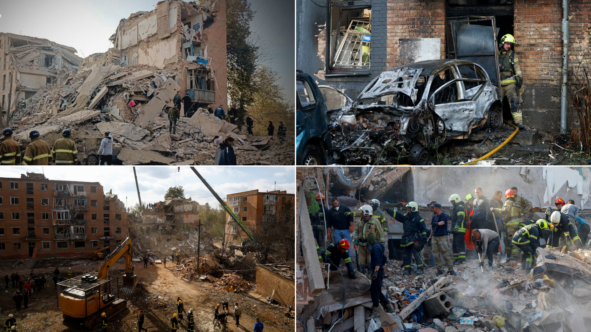 Russian strikes kill at least 25 in Ukraine as 'birthday present for Vladimir Putin'