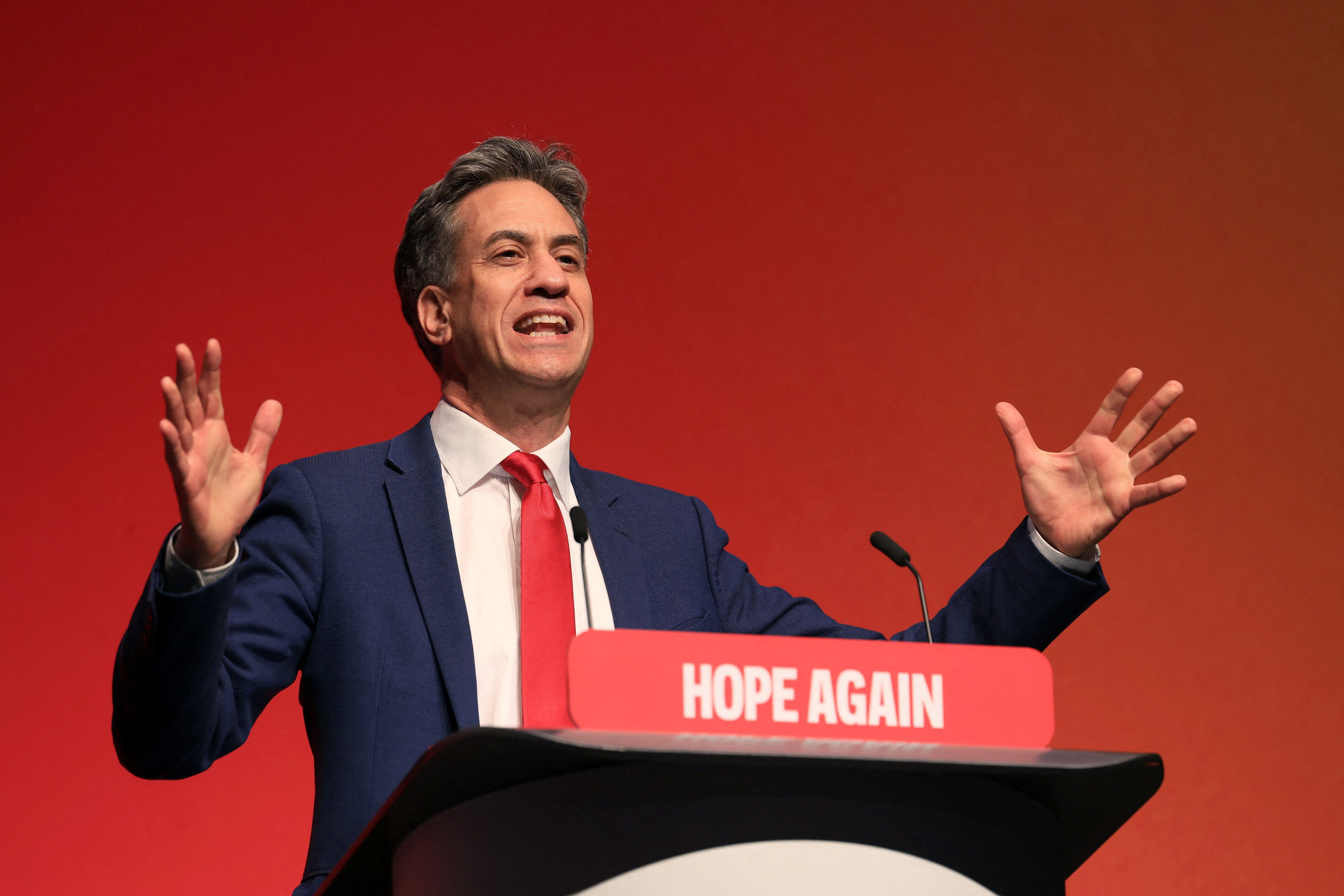 Ed Miliband swipes at Donald Trump over International Criminal Court sanctions